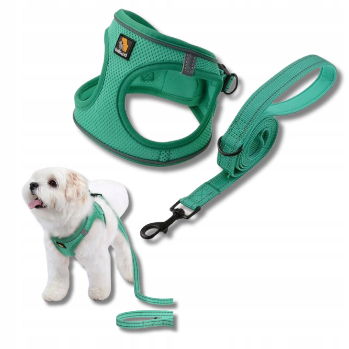 Dog Harness for Dog Breeds Small Reflectors Lanyard Included XL