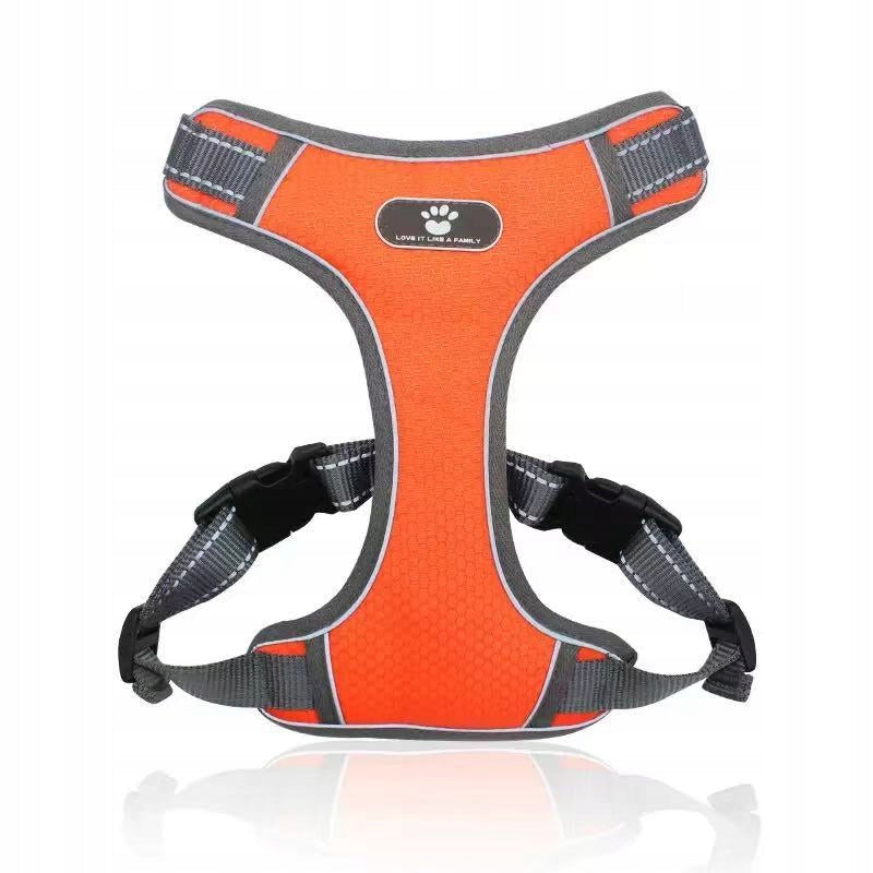 Dog Harness for Medium Giant Puppy Harness and Leash Set (Orange, M) Trade name dfbhdfbhfb