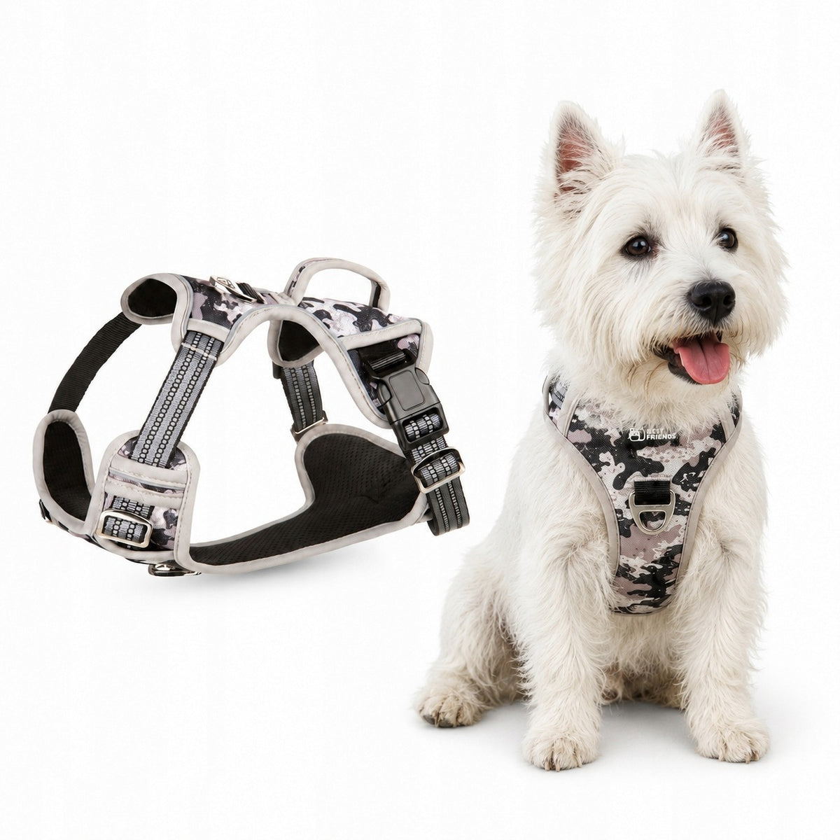 Dog Harness with Handle Small Breeds Reflective Strong West Jack russell S