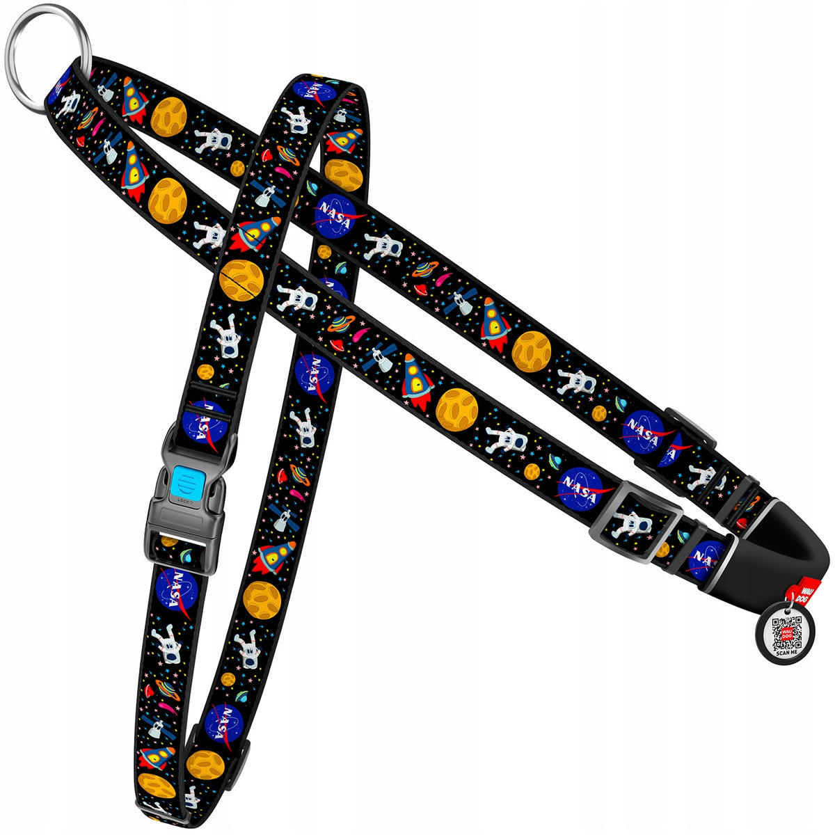 Dog Harness with Handle WAUDOG, NASA, Size M
