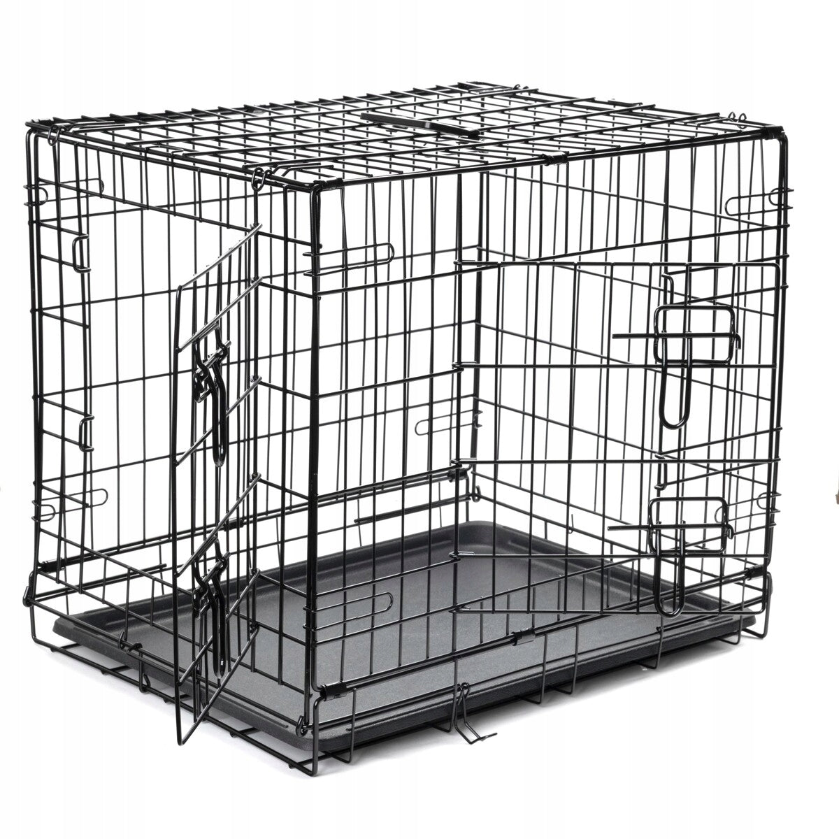 Dog Kennel Cage Transport Metal Folding XXL Left 121x78x82 Packaging status original