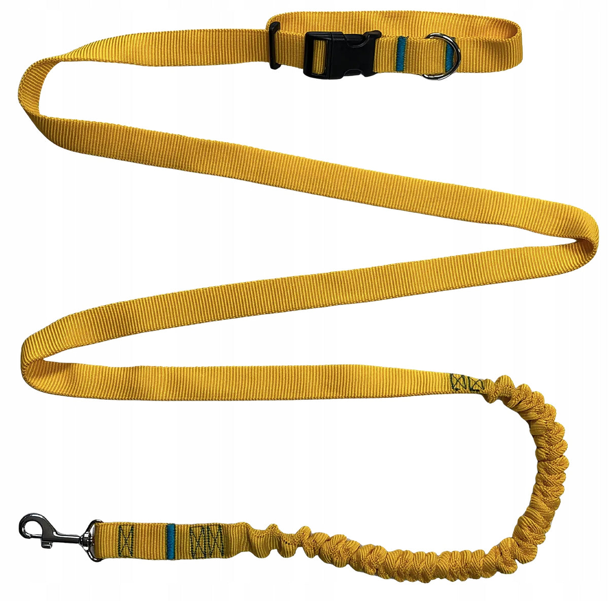 Dog LANYARD HandsFree Adjustable Sports Shock Absorber Yellow 280cm