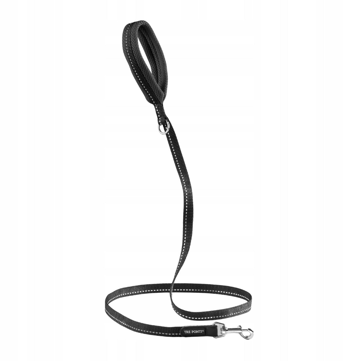 Dog LANYARD TRE PONTI Mesh Black SOFT handle 180cm LONG Manufacturer code TF3608N