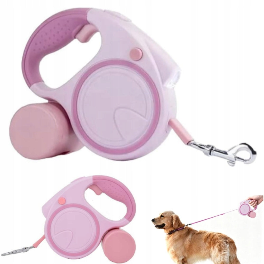 Dog Lanyard Automatic 5m With Flashlight Long Bag Container Led Lock