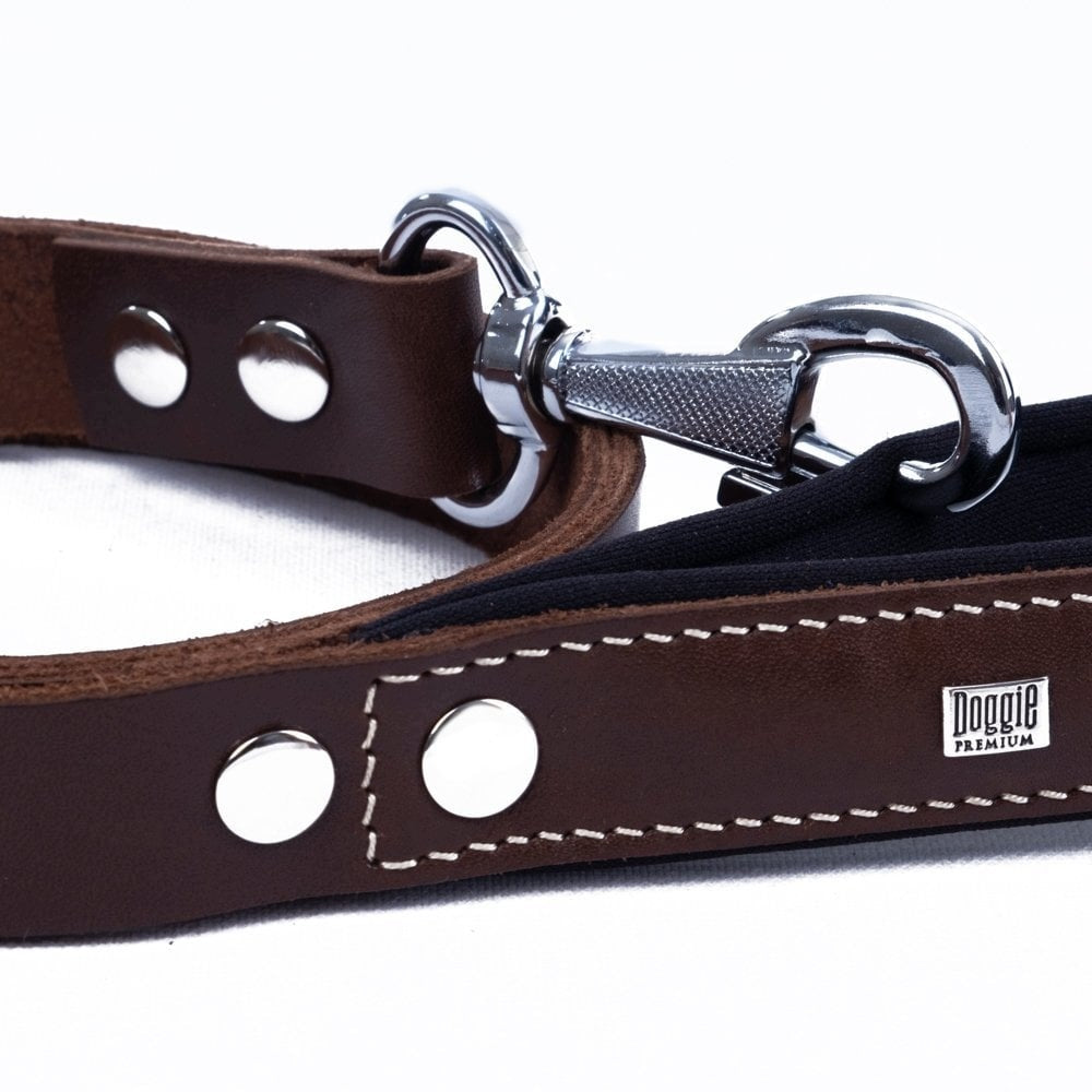 Dog Lanyard Leather 2,5x120cm Soft Handle Brown Manufacturer code GZT25MBROWN