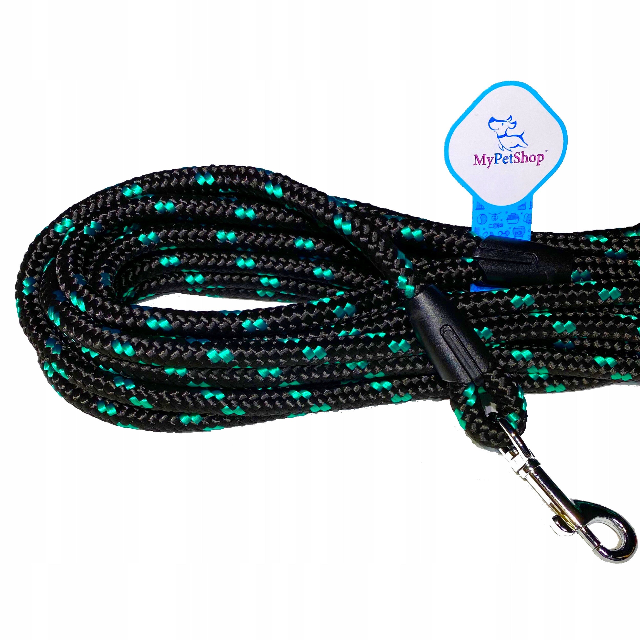 Dog Lanyard Training Rope 5m Strong Durable 10 mm Carabiner up to 220 kg Color multicolor