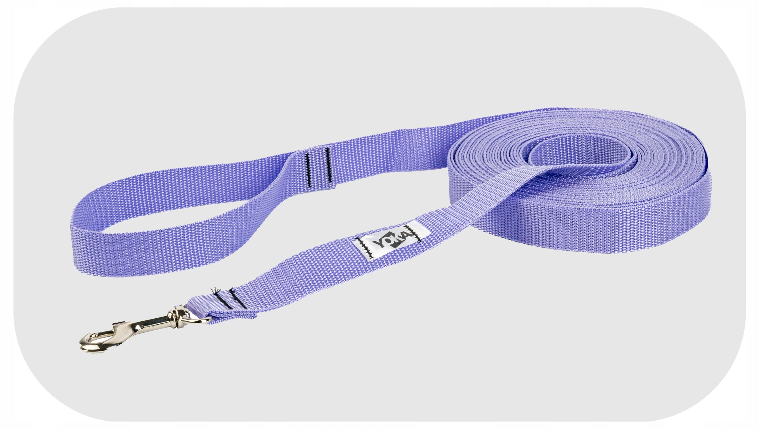 Dog Lanyard WIDE TRAINING LONG TAPE 10m Lavender Brand Yoka