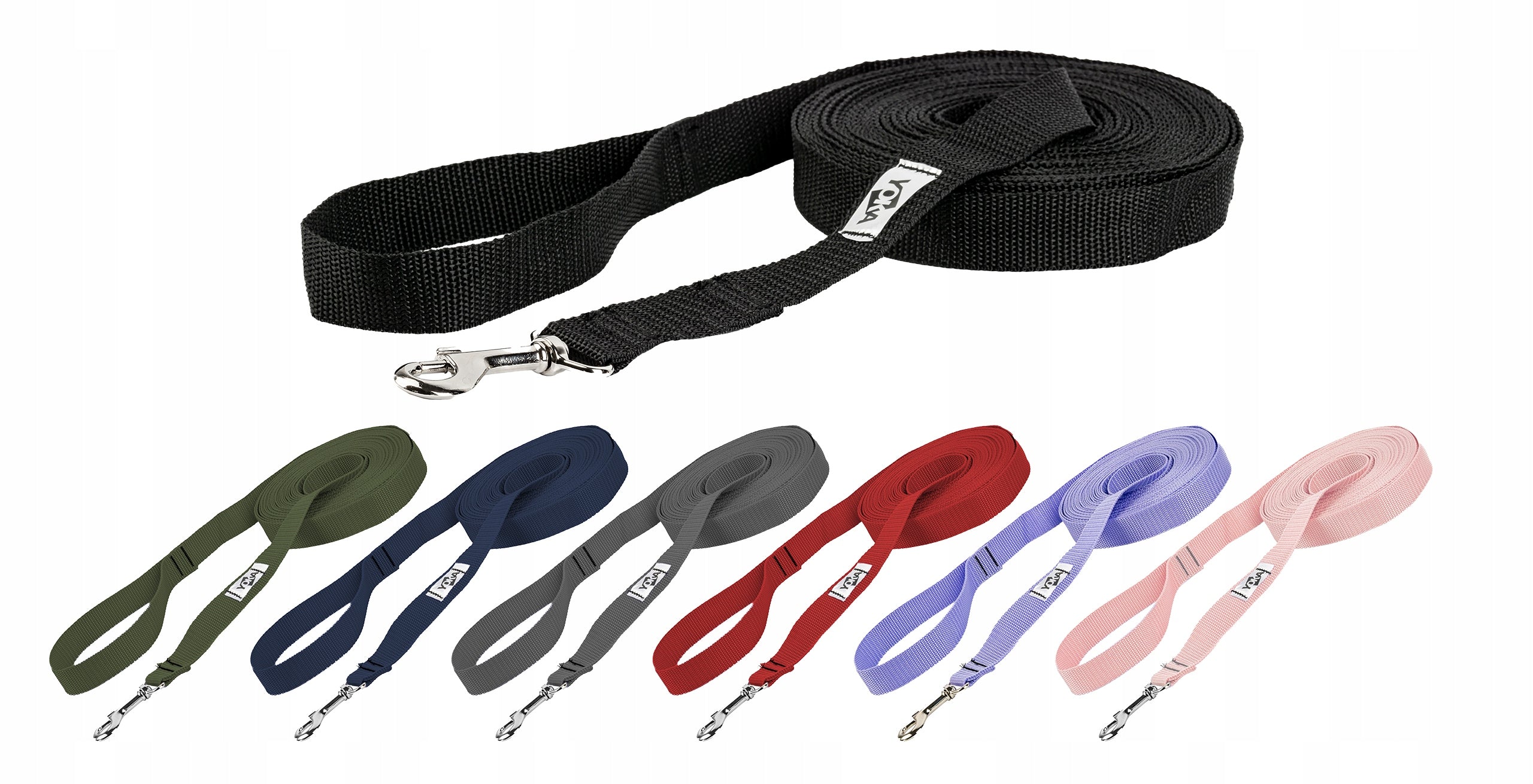 Dog Lanyard WIDE TRAINING LONG TAPE 10m Lavender Manufacturer code 8005-tradycyjna-linka-kolory-10m-2,5