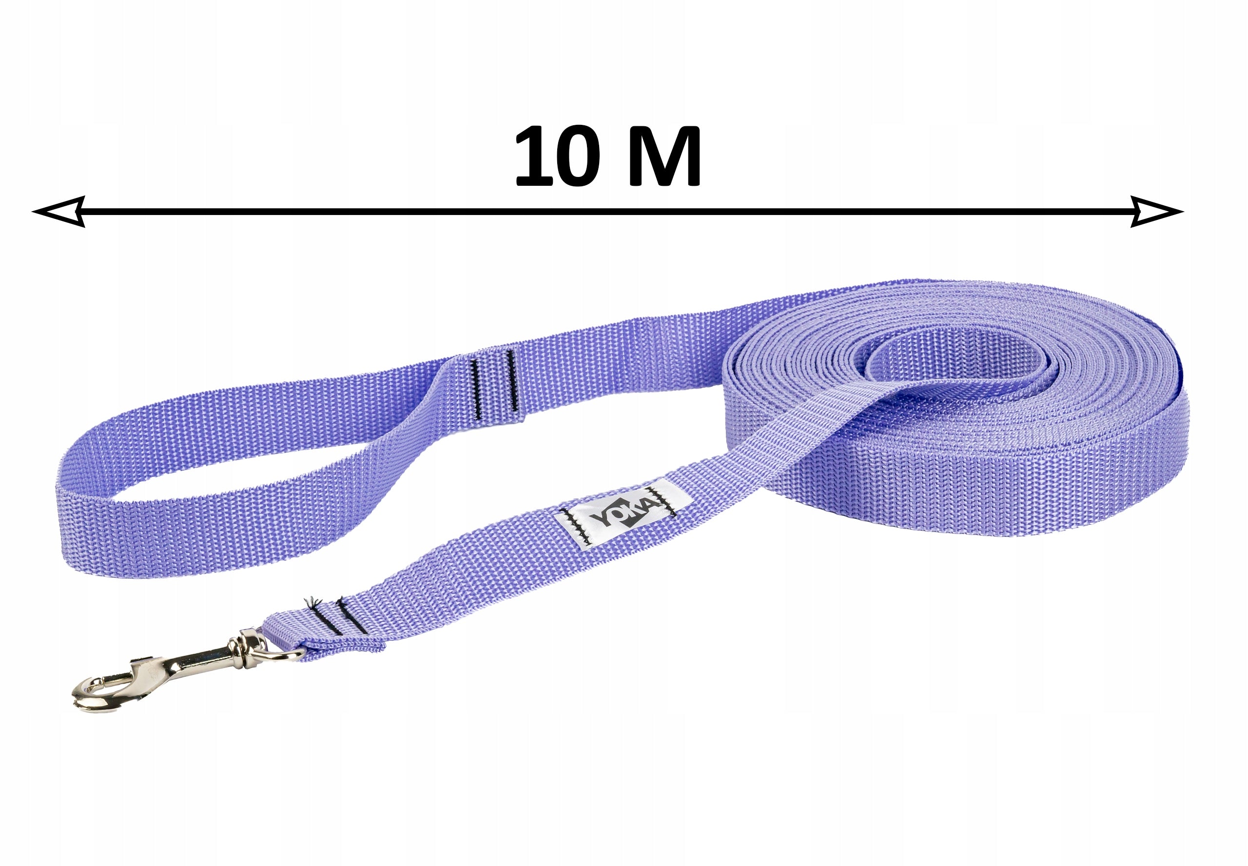 Dog Lanyard WIDE TRAINING LONG TAPE 10m Lavender Maximum leash length 10 m