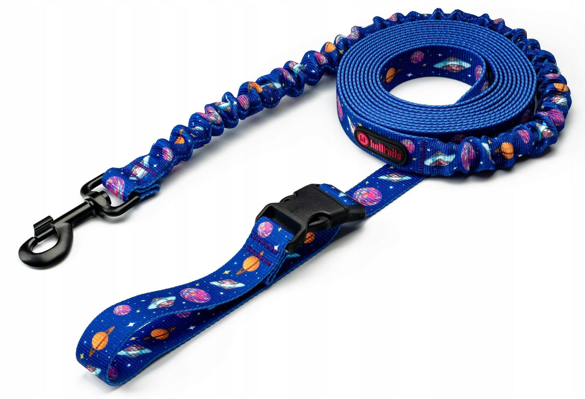 Dog Leash with Shock Absorber Hip Belt NO ABSORB 2.4 - 4M Cosmic Bloom