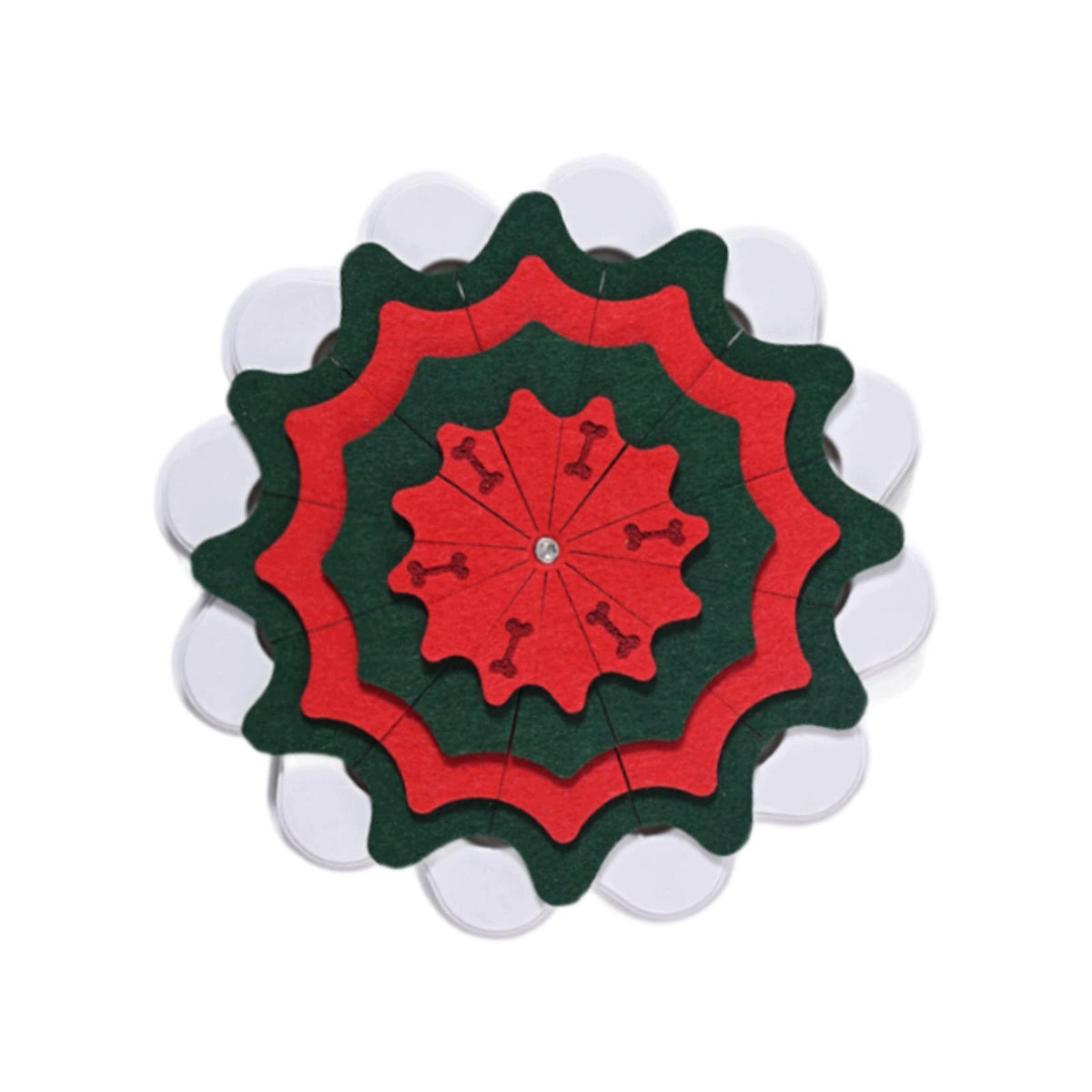 Dog Lick Pad Slow Feeder Bowl Lightweight Interactive Dog Puzzle green