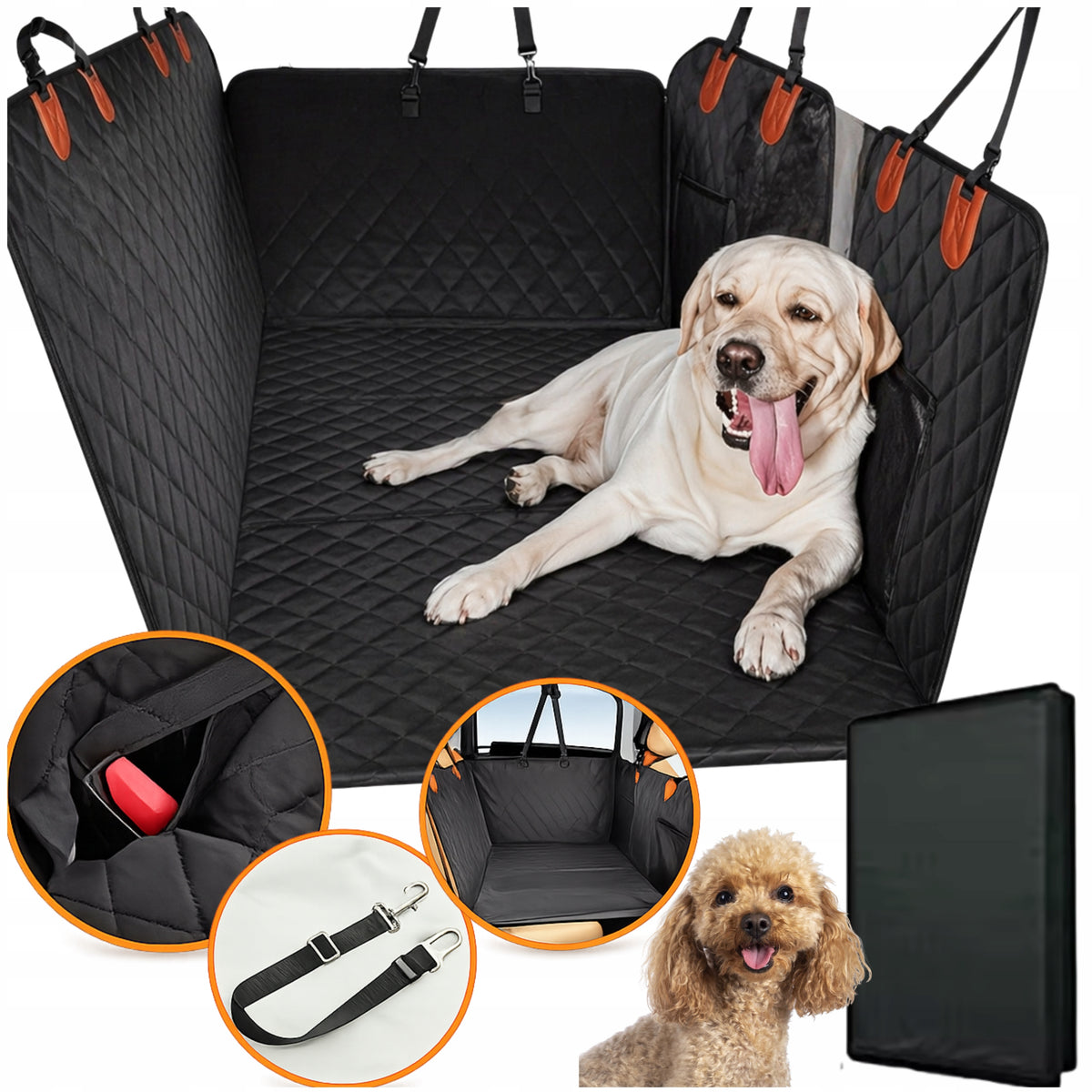 Dog Mat For Car PADDED Seat Cover With Pockets