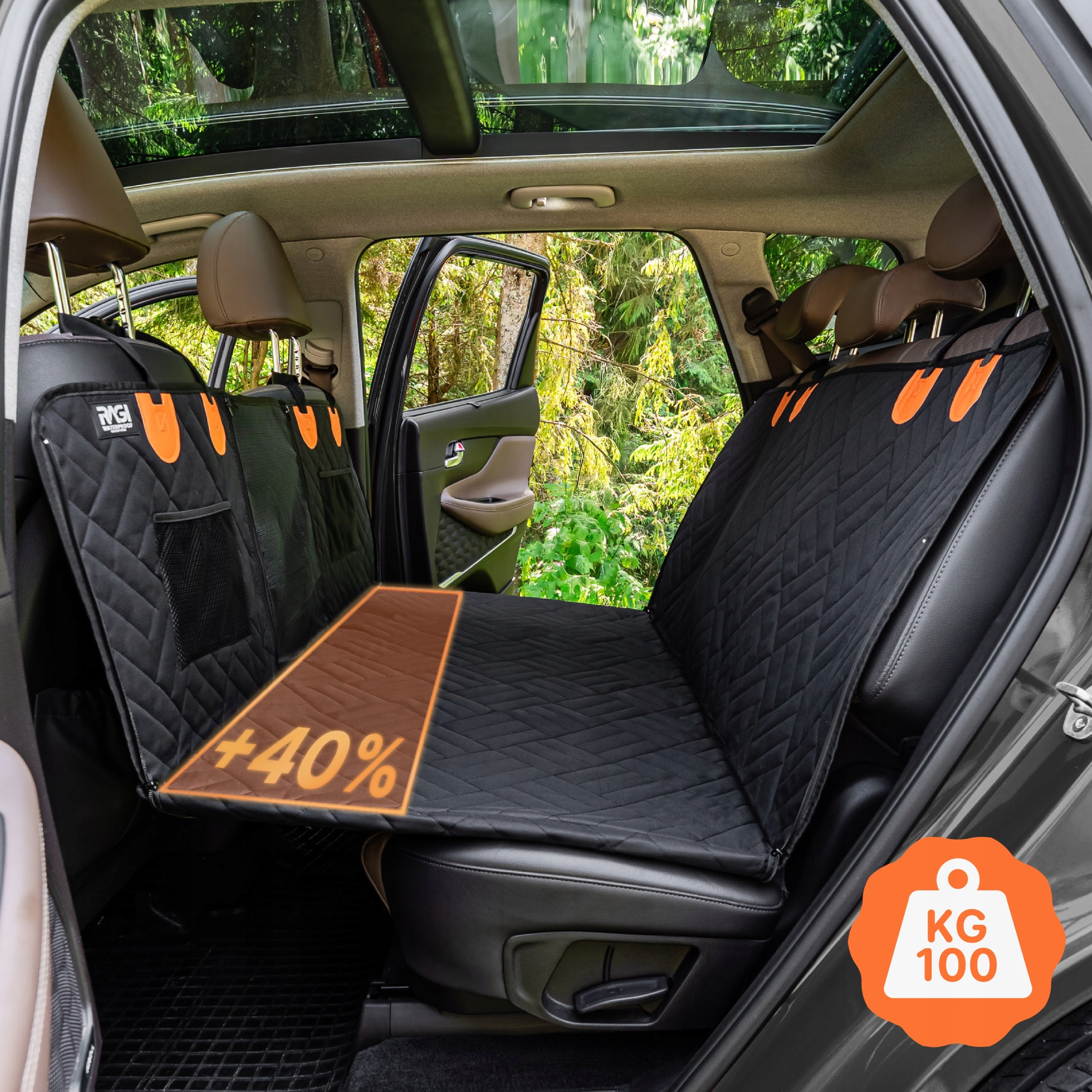 Dog Mat for Car STIFFENED Car Seat Cover STABLE Manufacturer code Sztywny pokrowiec na tylne siedzenia dla psa