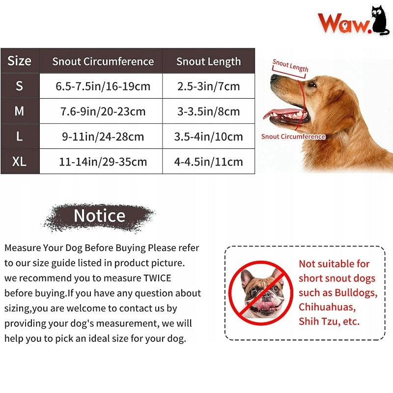 Dog Mesh muzzle plastic adjustable size M black Manufacturer code Kaganiec regulowany siatkowy dla psa