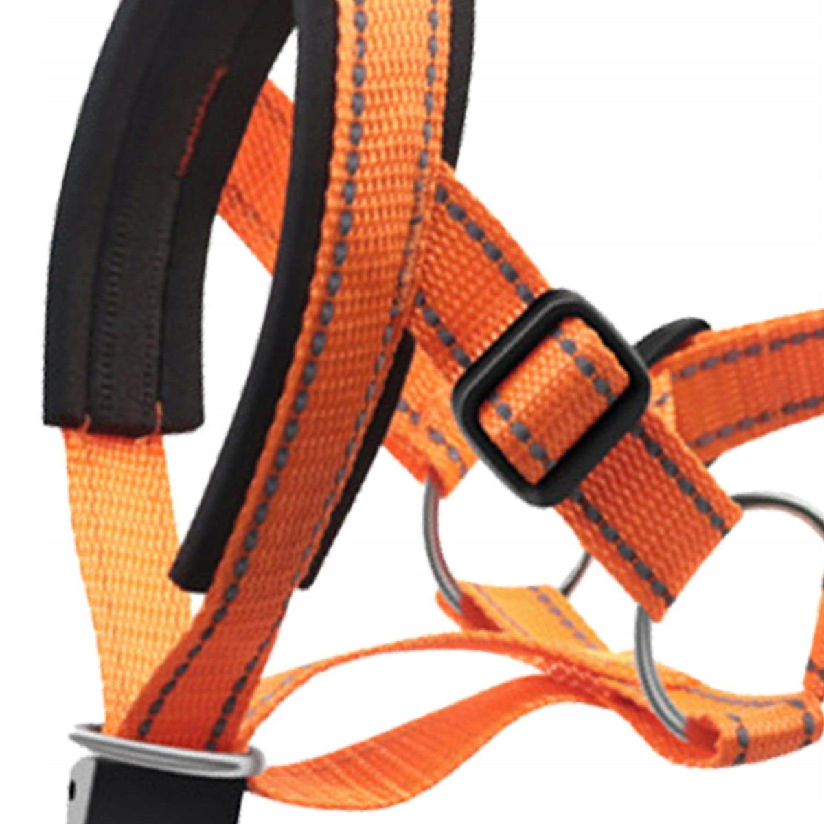 Dog Mouth Cover Prevent Biting Chewing Metal Buckle Dogs Muzzle Orange XL Packaging status original