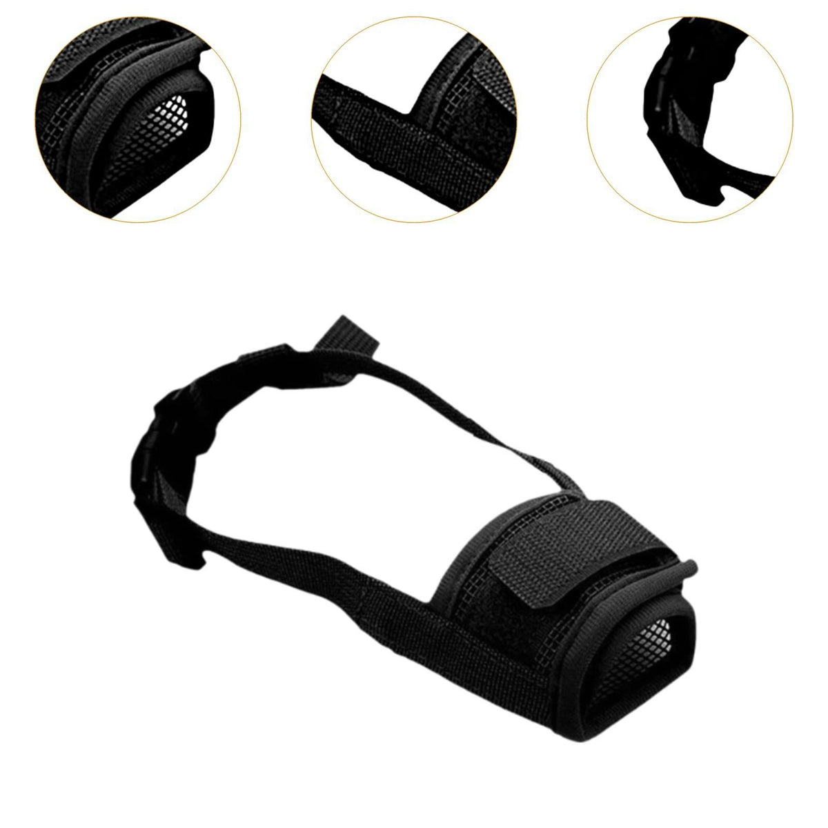 Dog Muzzle Anti Chewing Prevent Biting Breathable Soft for Small, Medium L Packaging status original