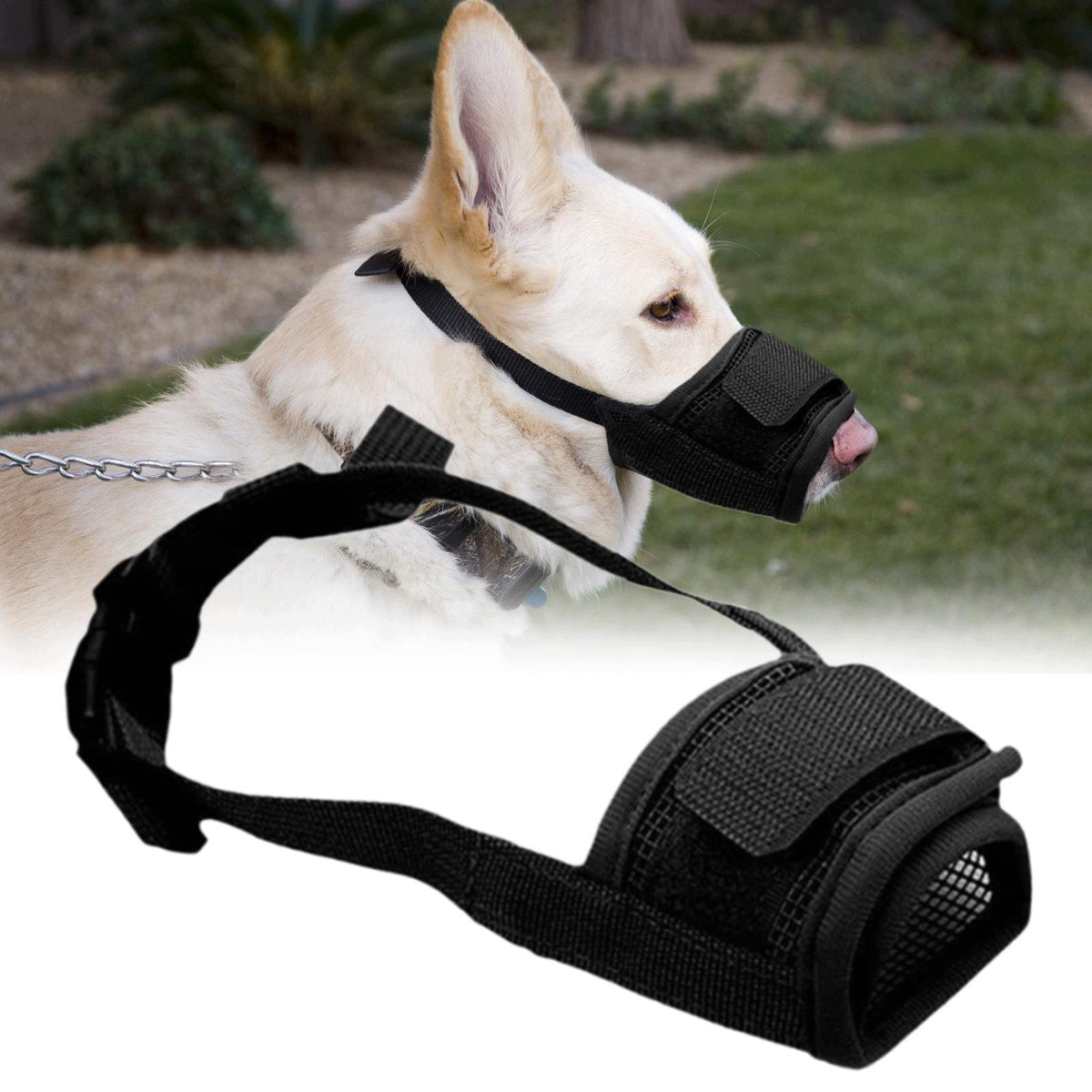 Dog Muzzle Drinkable for Small, Medium & Large Dogs Mesh Anti Biting XXL Packaging status original