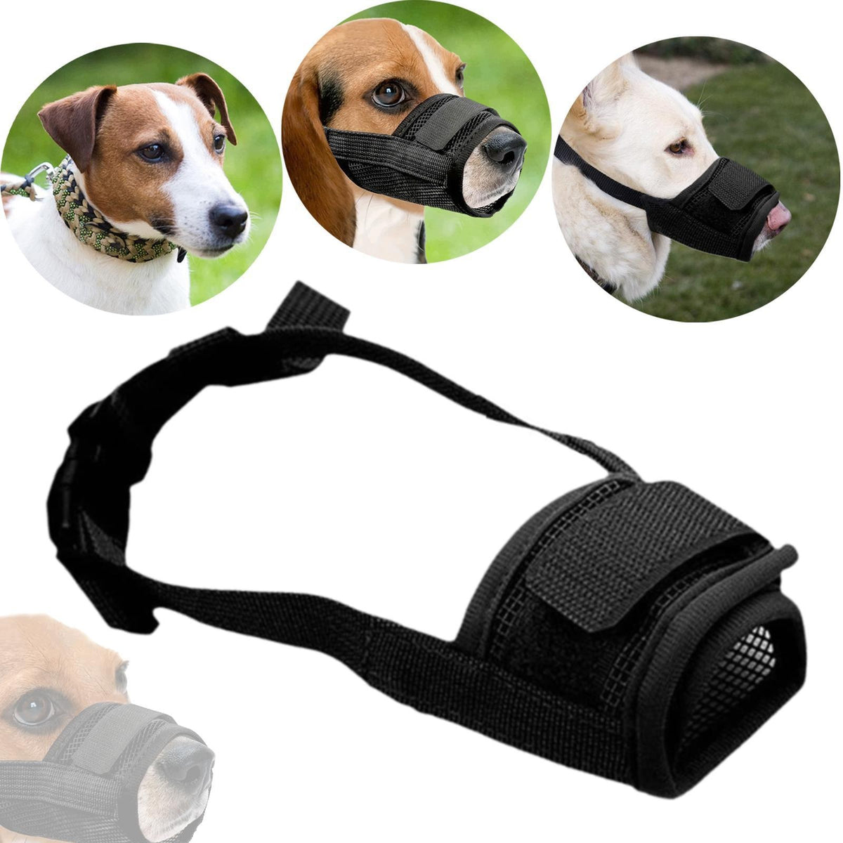 Dog Muzzle Drinkable for Small, Medium & Large Dogs Mesh Anti Biting XXL