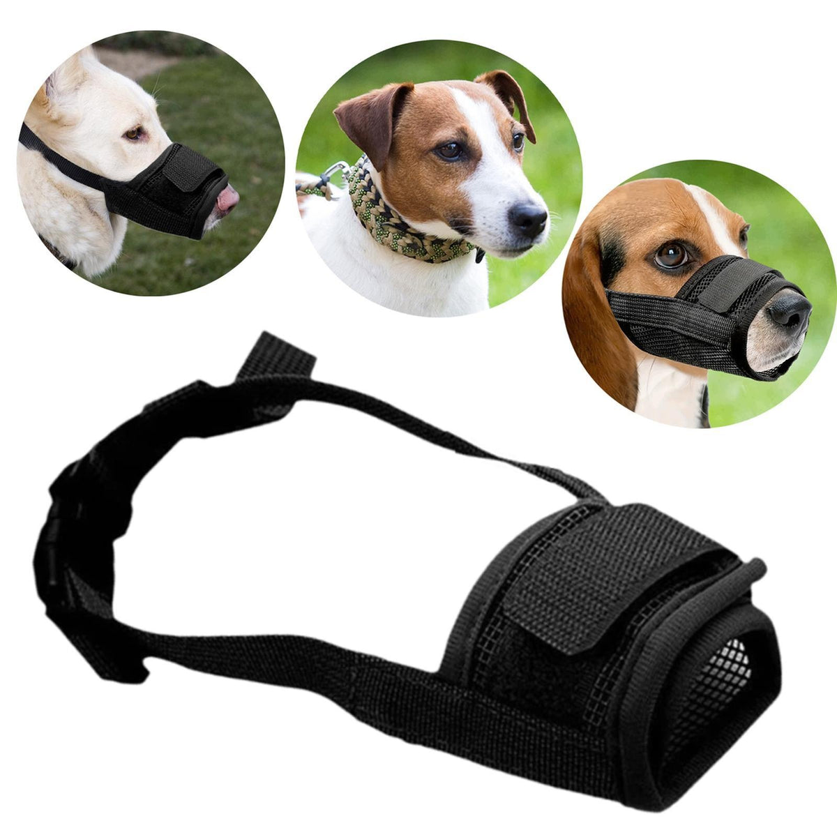 Dog Muzzle Soft Anti Chewing Anti Biting Drinkable Mesh for Small, Medium S