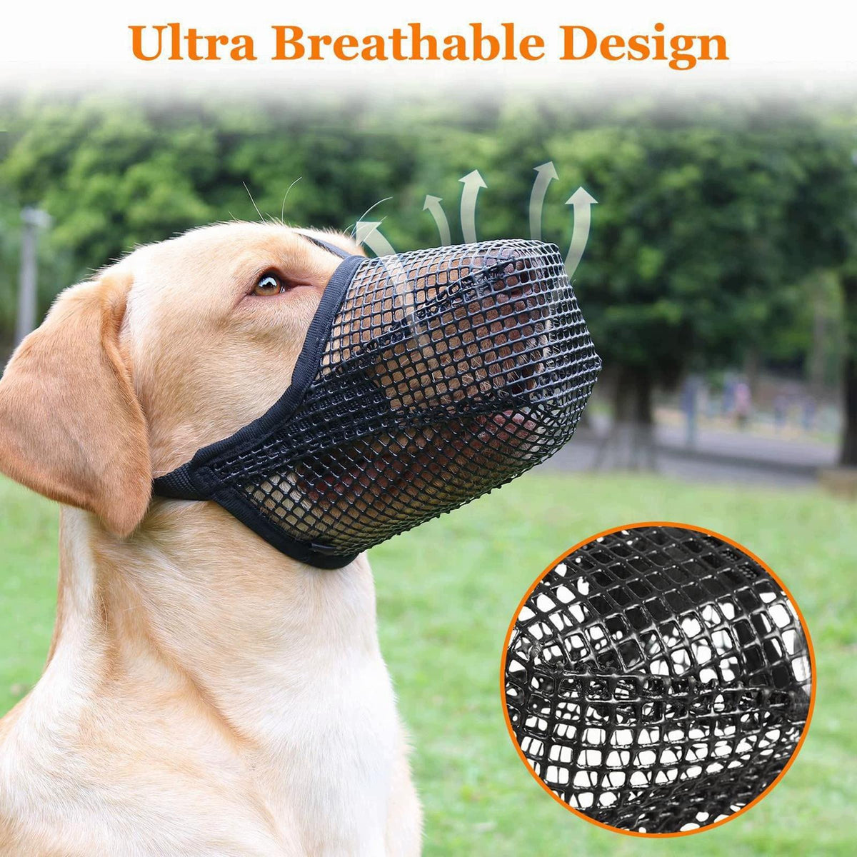 Dog Muzzles Cage Muzzles Anti Anti Comfortable with Adjustable Black Medium