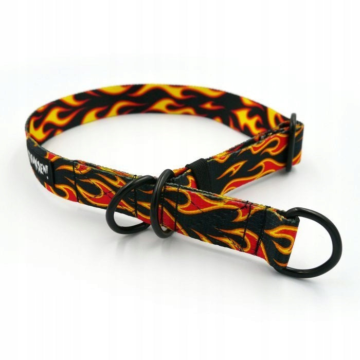Dog On Fire S/M Half Clamp Collar Brand Psiakrew