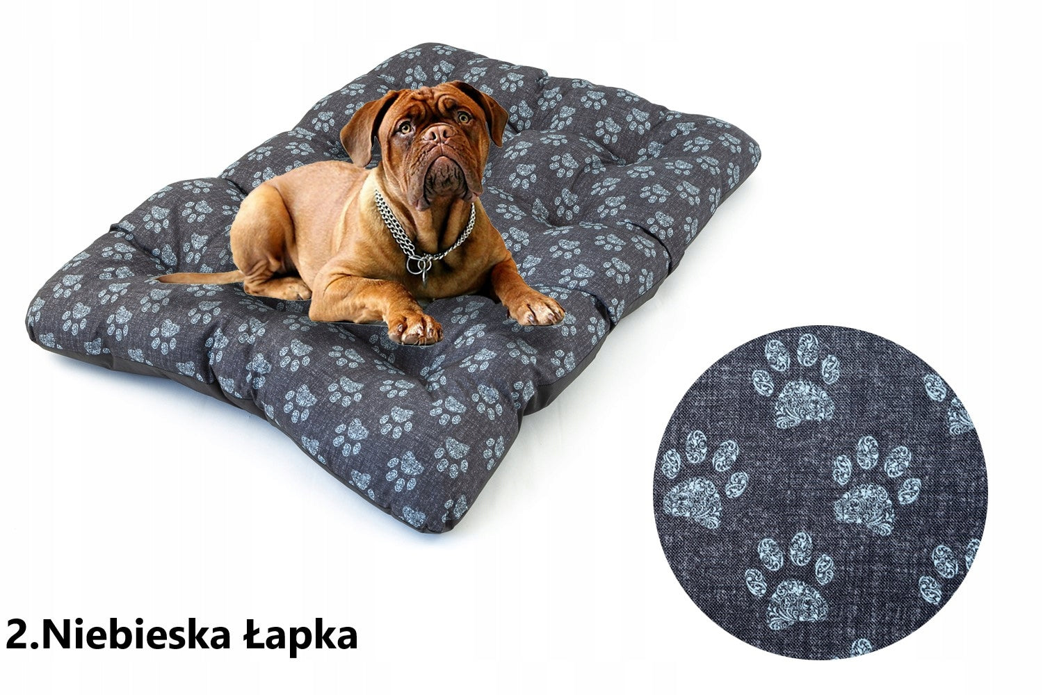 Dog Pillow Bed 100x70 WATERPROOF Black Linen Trade name Legowisko