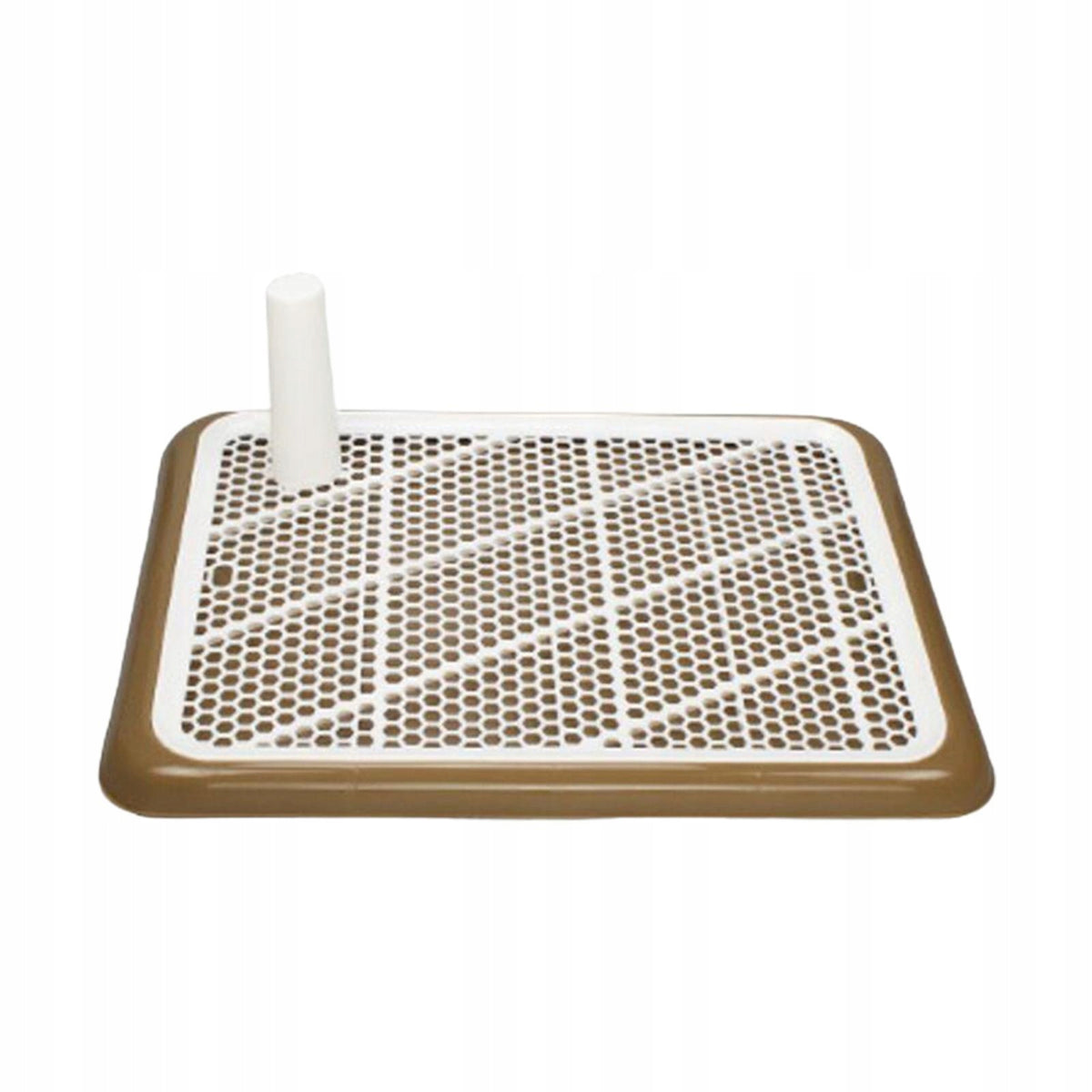 Dog Potty Toilet Portable Reusable with Urinary Column, Dogs Urinal Brown Packaging status no packaging