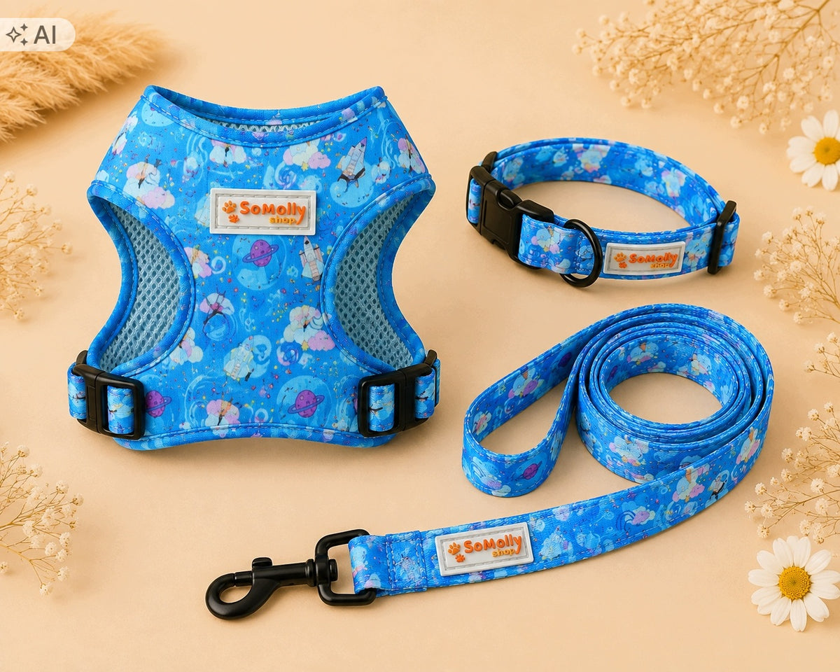 Dog Set L Cosmos 3in1 Harness Pressure-Free Collar Lanyard Adjustable Manufacturer code 5908015234388
