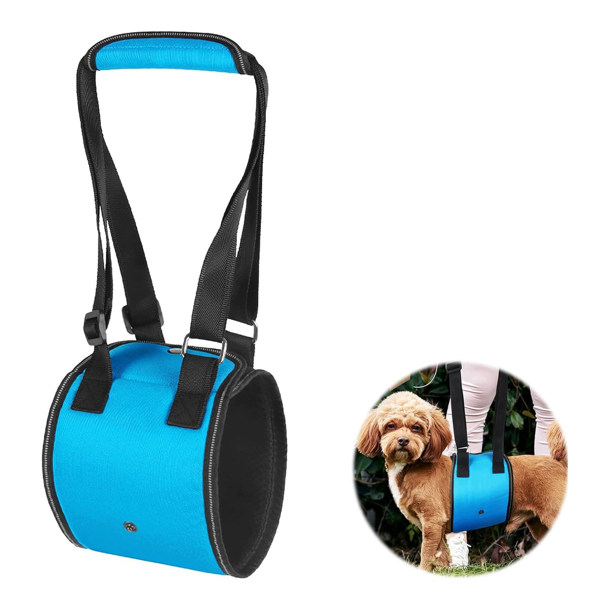 Dog Sling Adjustable with Handle Carrier Help for Elderly Dogs M