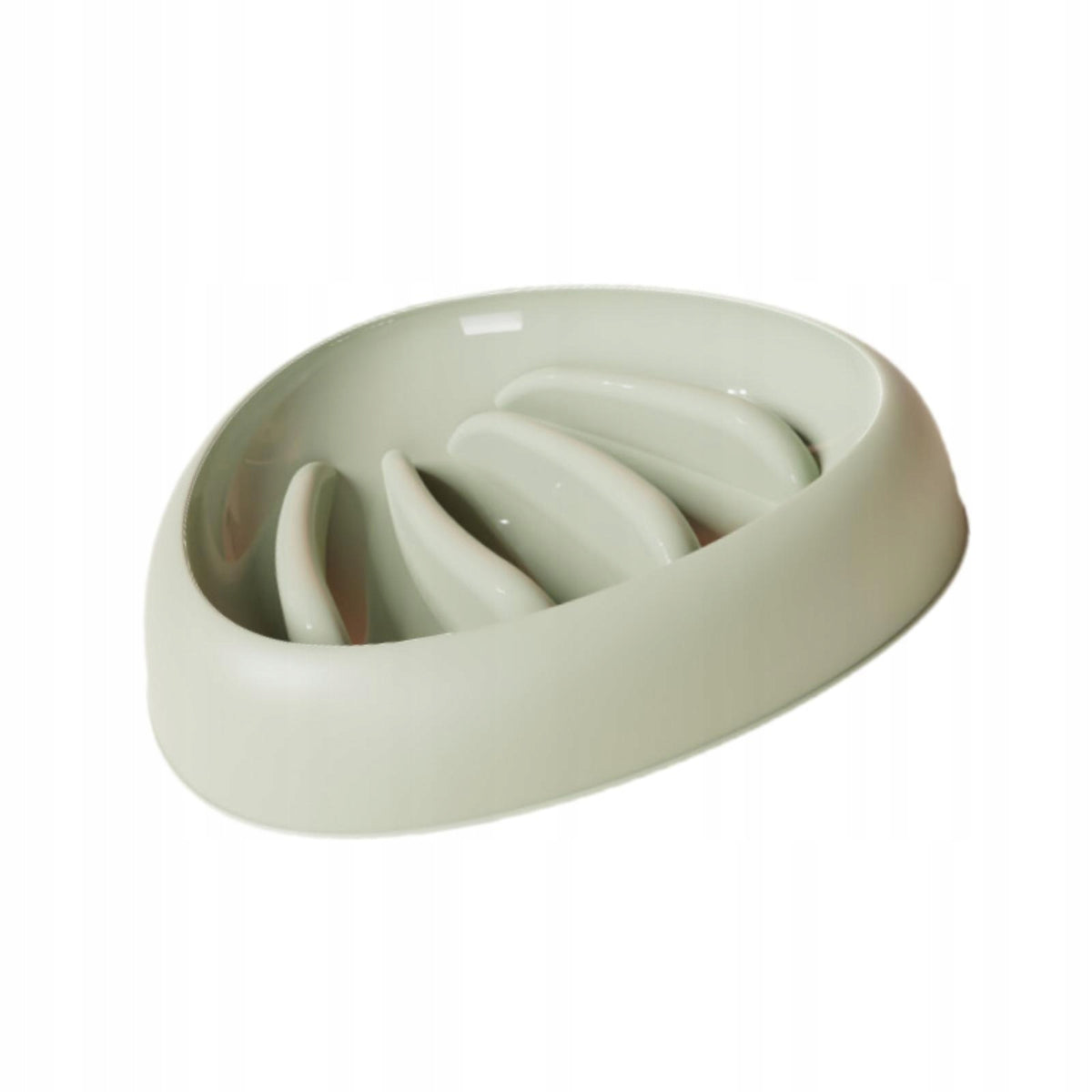 Dog Slow Feeder Dog Dish Educational Foraging Toy Non Slip Treat Green