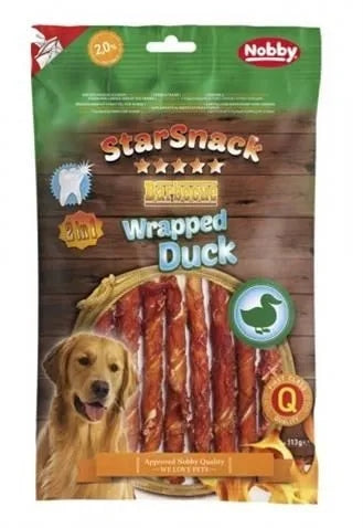 Dog Snack Beef Sticks with Duck 113 Nobby Wrapped Duck