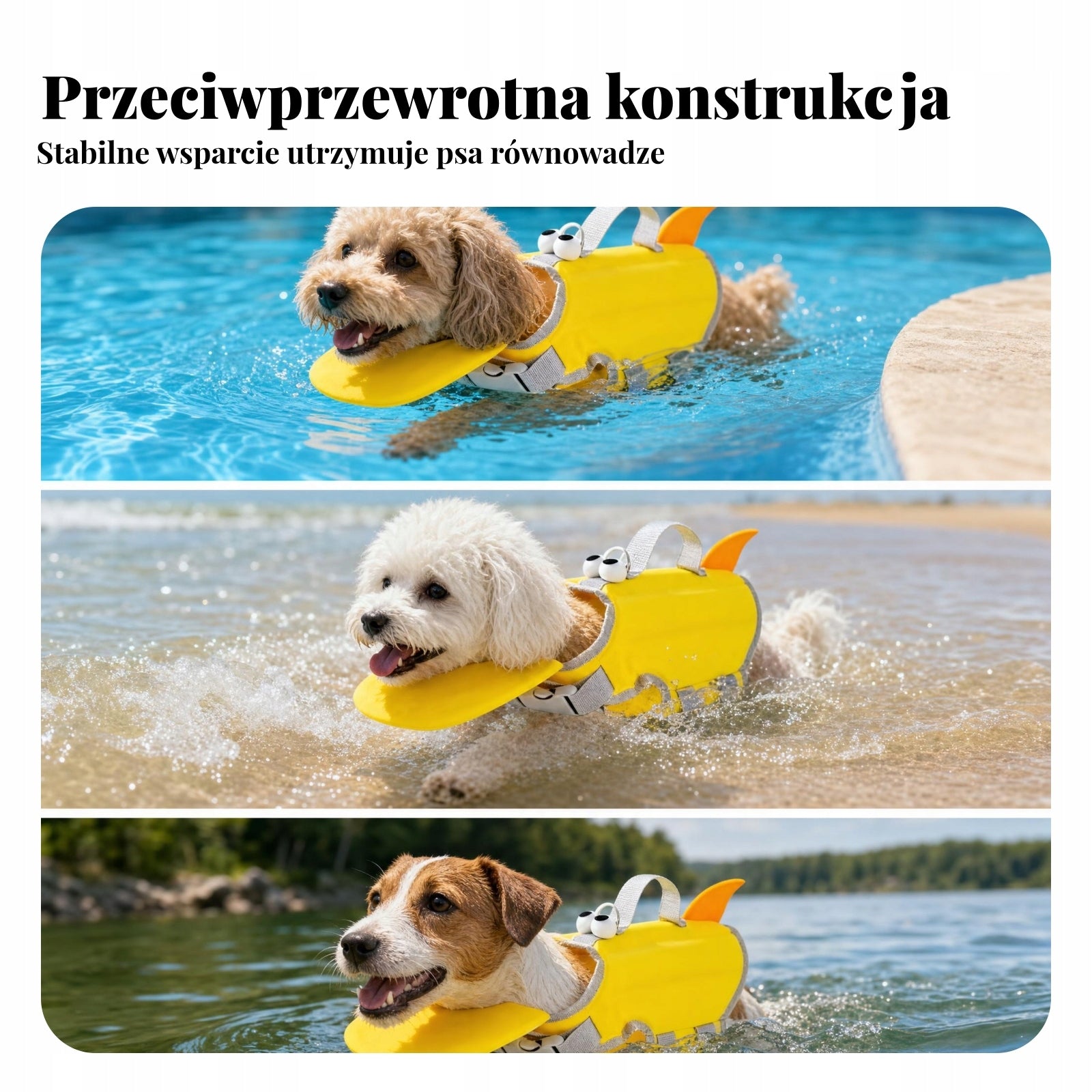 Dog Swim Vest Padded Dog Swimming Life Vest Buoyant Packaging status original