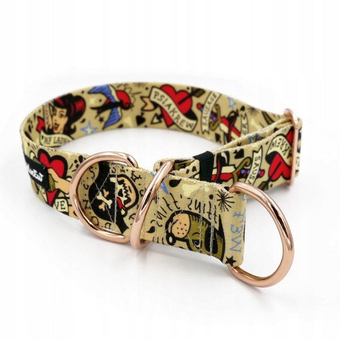 Dog Tattoo Semi-Clamp Collar Psiakrew 4 cm M/L Packaging status original