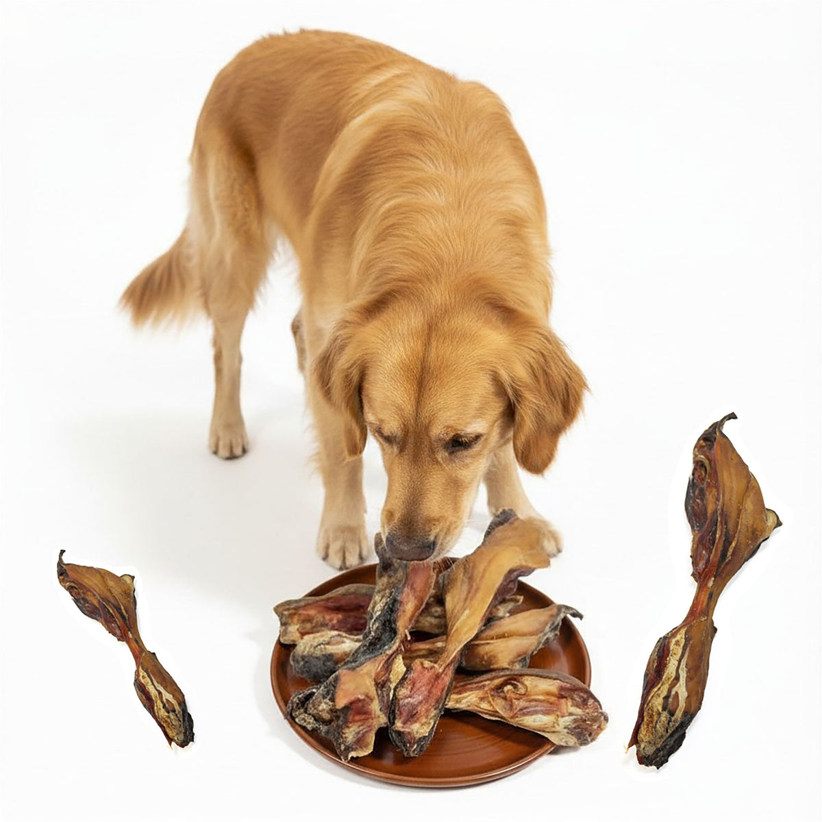 Dog Teether BEEF STRAW Natural Treat Meat Beef 0,3kg