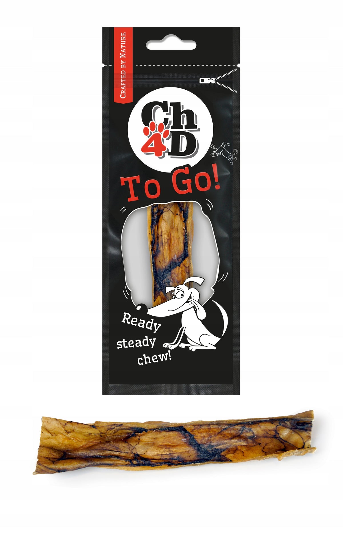 Dog Teether Deer Skin Strips Natural Dried Treat Chews4Dogs Packaging status original
