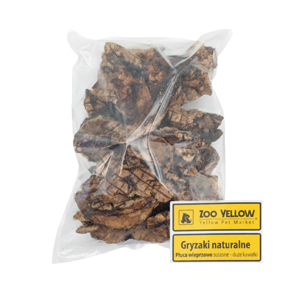 Dog Teether Large Pieces Natural Healthy Pork Lungs 1kg ZooYellow Packaging status original