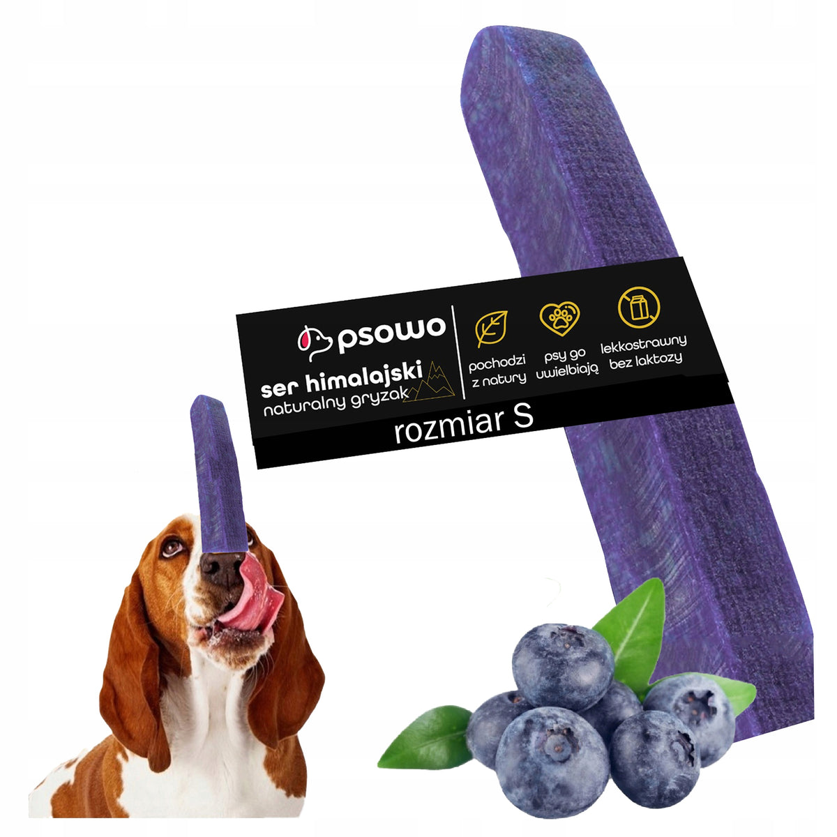 Dog Teether Natural Treat Cheese Himalayan Blueberry Cheese PSOWO S