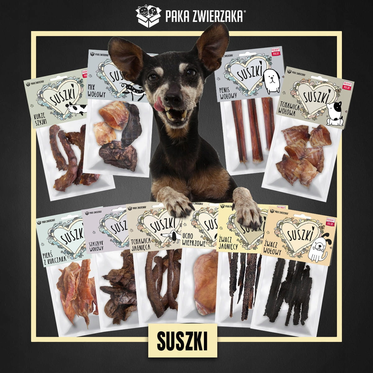 Dog Teether PAKA ZWIERZAKA DRIED beef penis 3 pcs. Manufacturer code 5907780