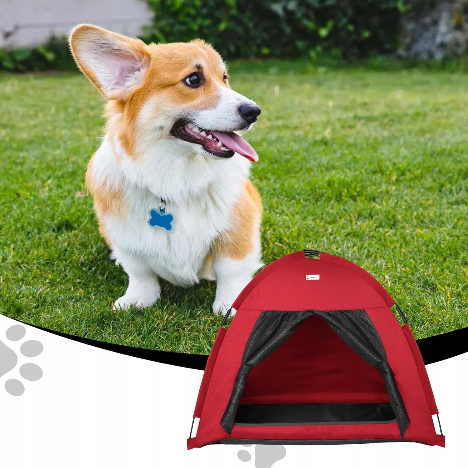 Dog Tent Cat Tent Size L Red Brand no brand