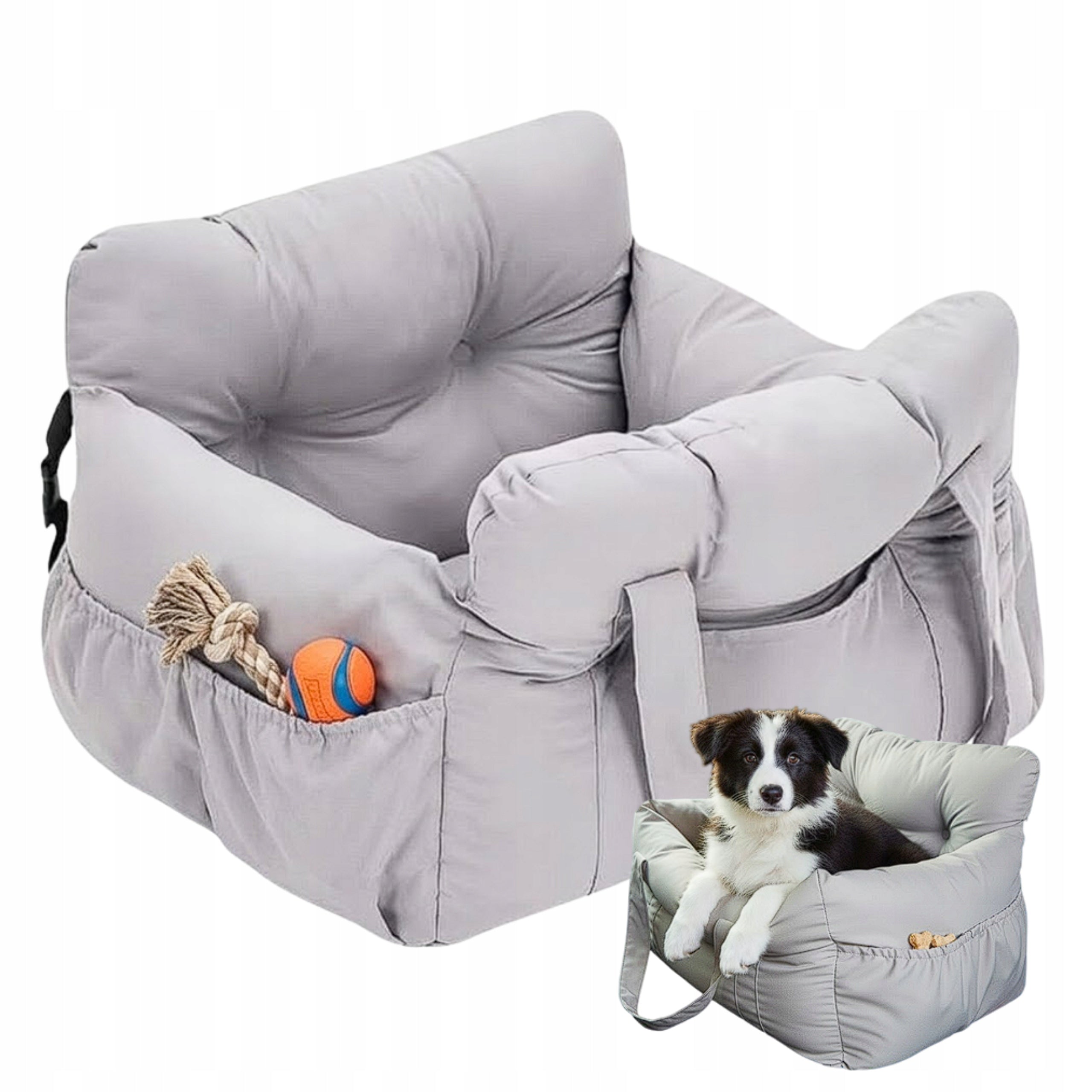 Dog Transporter For Car Seat Bag 2in1 For Cat Premium 50x50cm