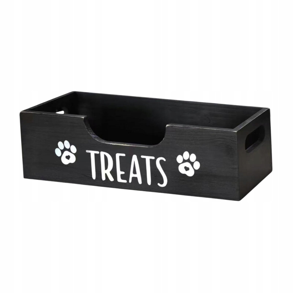 Dog Treat Container Sturdy Pet Accessories for Kitchen Counter Black Packaging status original