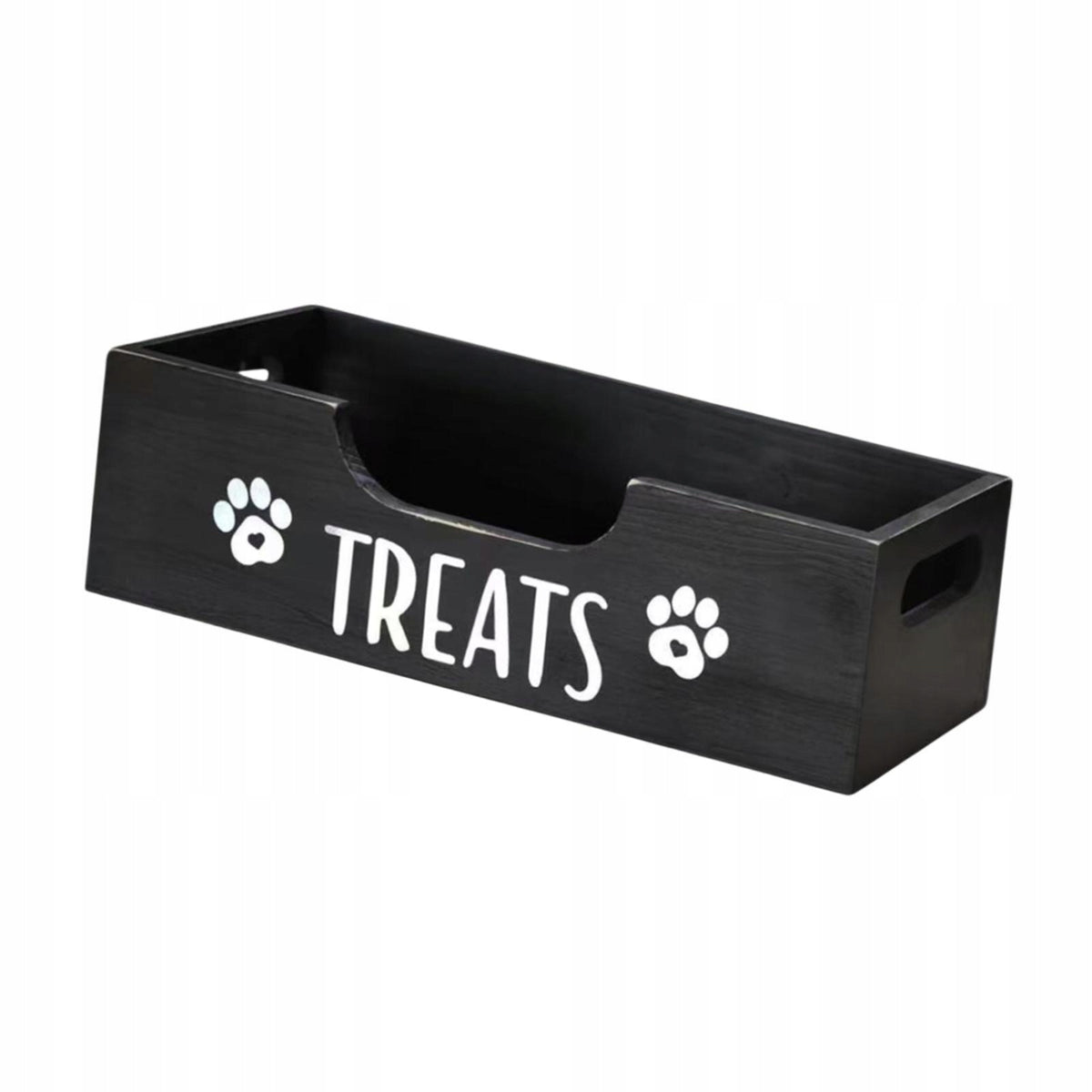 Dog Treat Container Sturdy Pet Accessories for Kitchen Counter Black