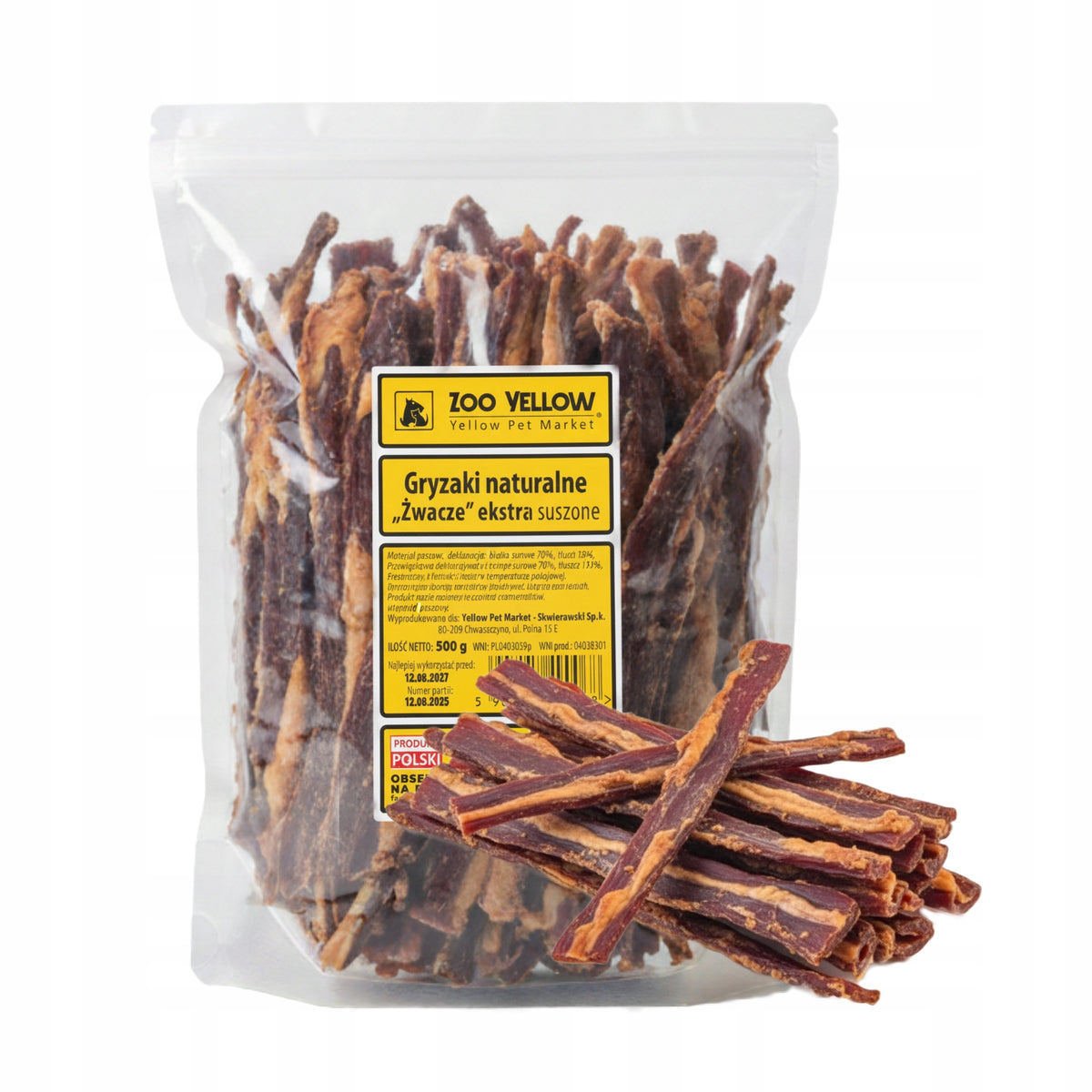 Dog Treat Natural Healthy Teether Rumen Extra Beef 500g ZooYellow