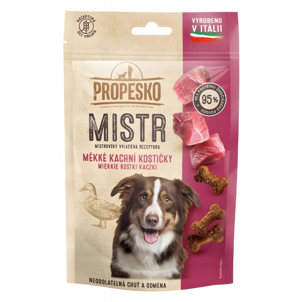 Dog Treat Propesko Mistr 90 g duck cubes soft trainers
