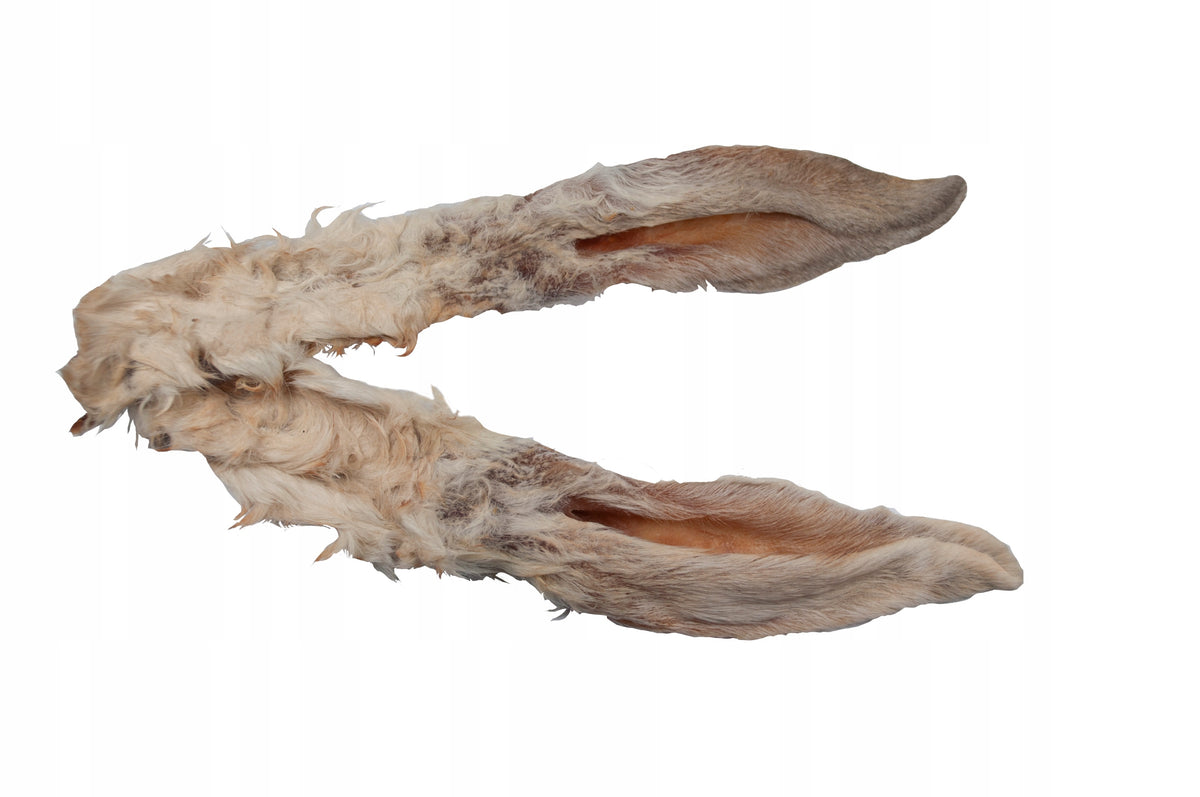 Dog Treat Rabbit Ears with Fur Natural Teether Rabbit Dried 1kg Manufacturer code 0534S-1000