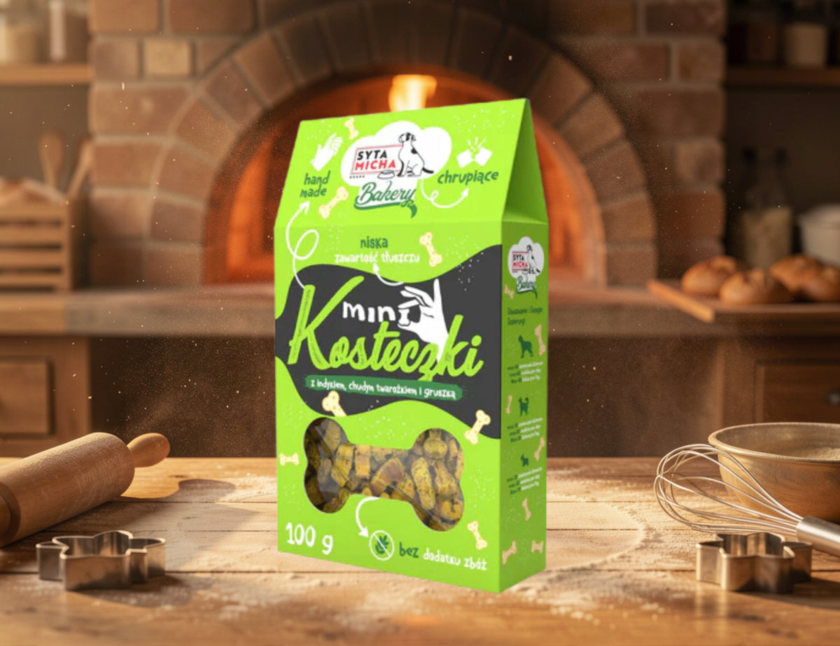 Dog Treats Syta Micha Biscuits Mini Cubes with Turkey 100g Manufacturer code C-4