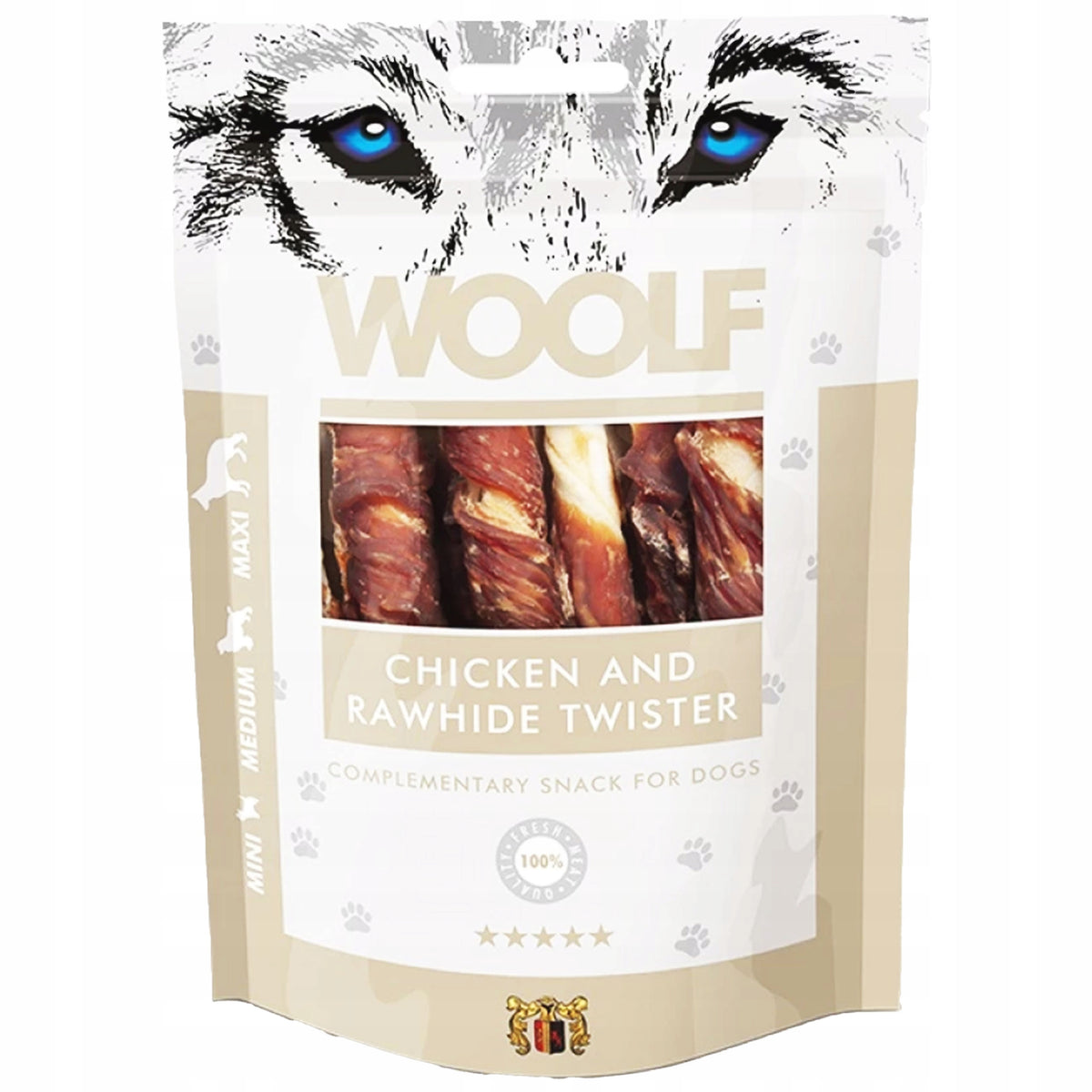 Dog Treats Woolf Chicken and Raw Skin 100 g