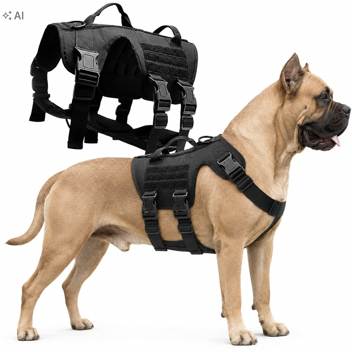 Dog Walking Harness with Handles Adjustable Comfortable XL Premium Harness