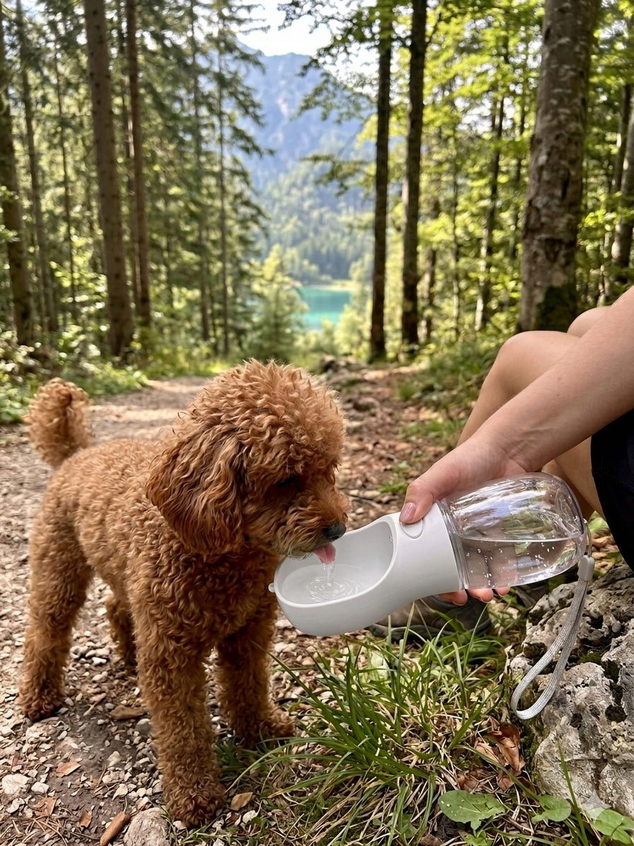 Dog Water Bottle 350ml Portable Travel – BPA Free Antibacterial Manufacturer code Poidło dla Psa Butelka Przenośna na Wodę