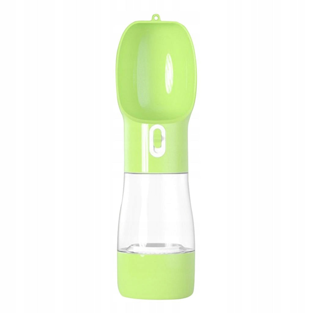 Dog Water Bottle For On The Go Pet Drinking Bottle With Silicone Green